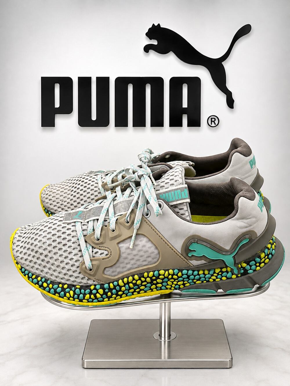 PUMA Hybrid Sky High Rise Blue Turquoise Running Shoes Men’s 10